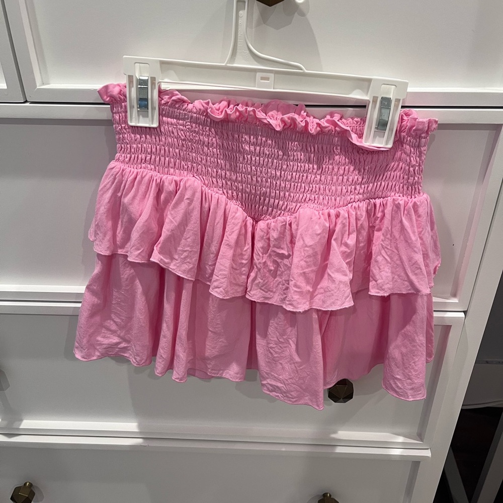 NWOT katie j nyc girls xl preppy pink skirt